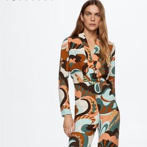 Brand New with tags Mango retro jumpsuit